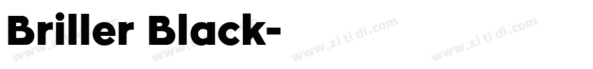 Briller Black字体转换
